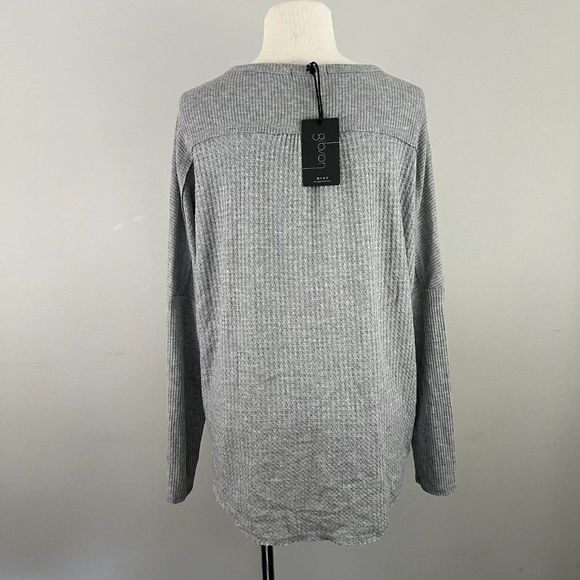 NWT GIBSON LOOK‎ Grey Baby Doll Long Sleeve Shirt (S) - Picture 4 of 7